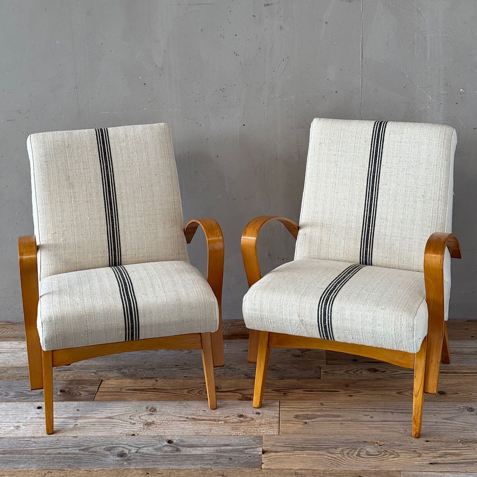 Mid Century Bentwood Lounge Chairs gallery detail image