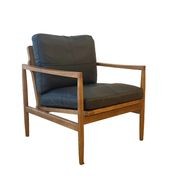 Bailey Leather Chair | Black gallery detail image