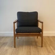 Bailey Leather Chair | Black gallery detail image