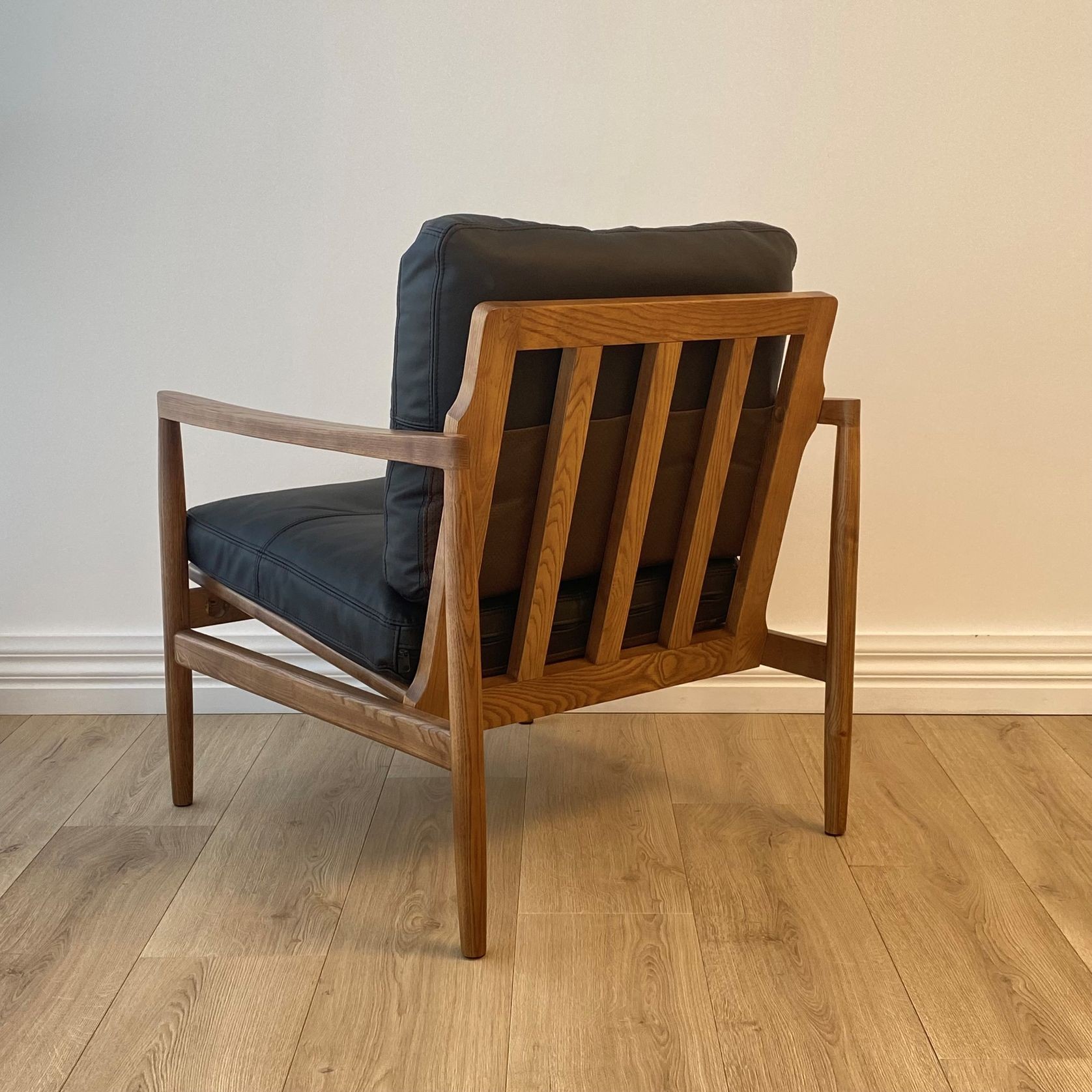 Bailey Leather Chair | Black gallery detail image