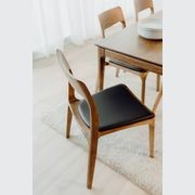 Ashton Leather Dining Chair | Black gallery detail image