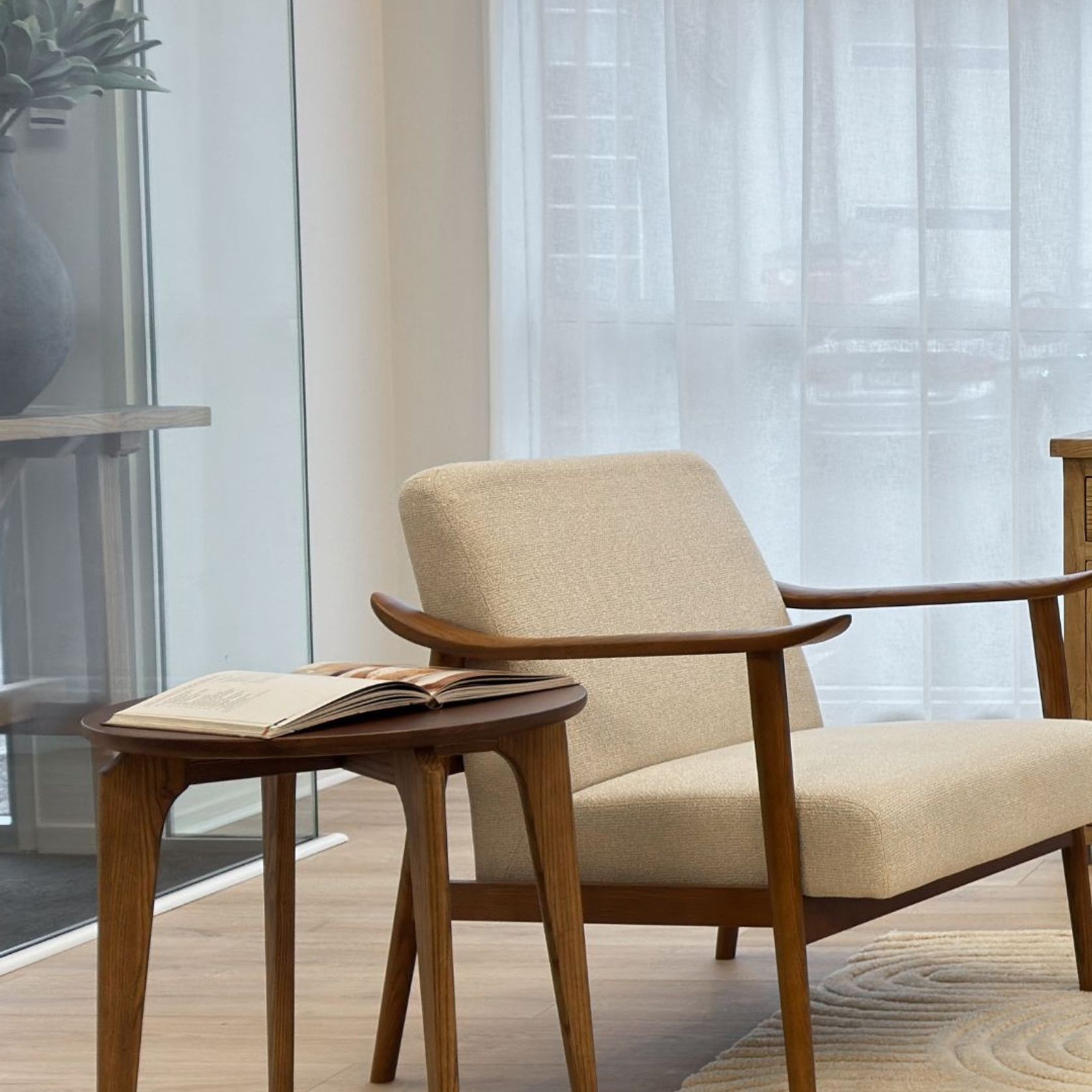 Spencer Mid-Century Chair | Sand gallery detail image