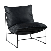 Leonardo Leather Lounge Chair gallery detail image