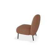 Moulon Lounge Chair - Terracotta Rust - Matt Black Legs gallery detail image