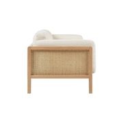 Killara Bouclé Fabric and Timber 3 Seat Lounge Sofa gallery detail image