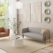 Belle Lounge Chair - Terracotta Rust - Matt Black Legs gallery detail image