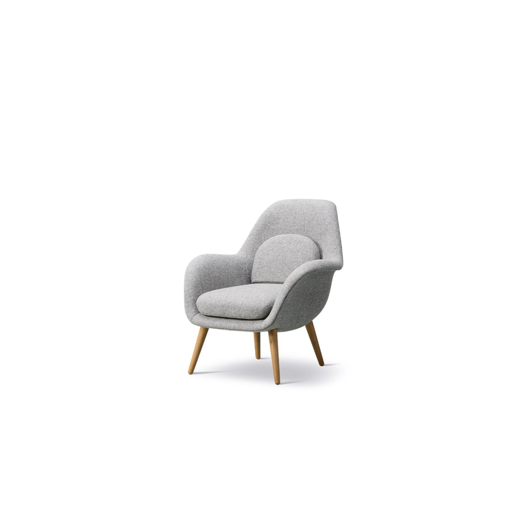 Swoon Lounge Chair Petit Wood base by Fredericia gallery detail image