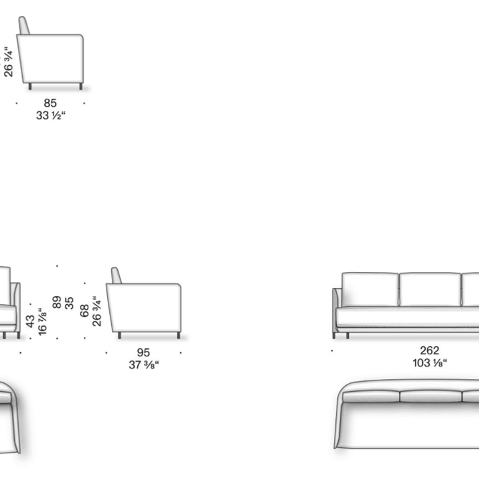 Blendy Movie Armchair & Sofa by DePadova gallery detail image