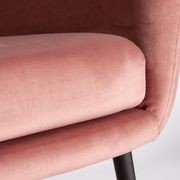 Soho Lounge Chair - Pink Velvet gallery detail image