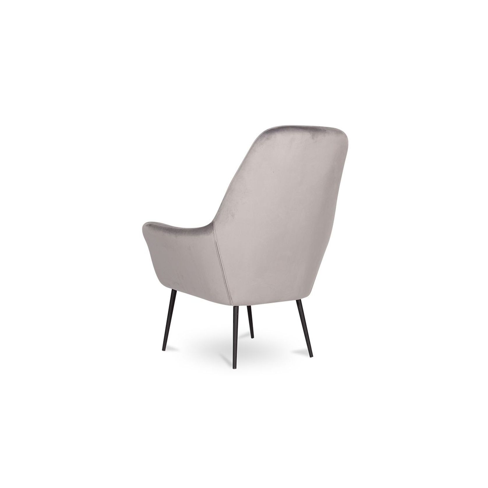 Soho Lounge Chair - Light Grey Velvet gallery detail image