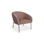 Solace Lounge Chair - Plush Pink - Matt Black Legs gallery detail image