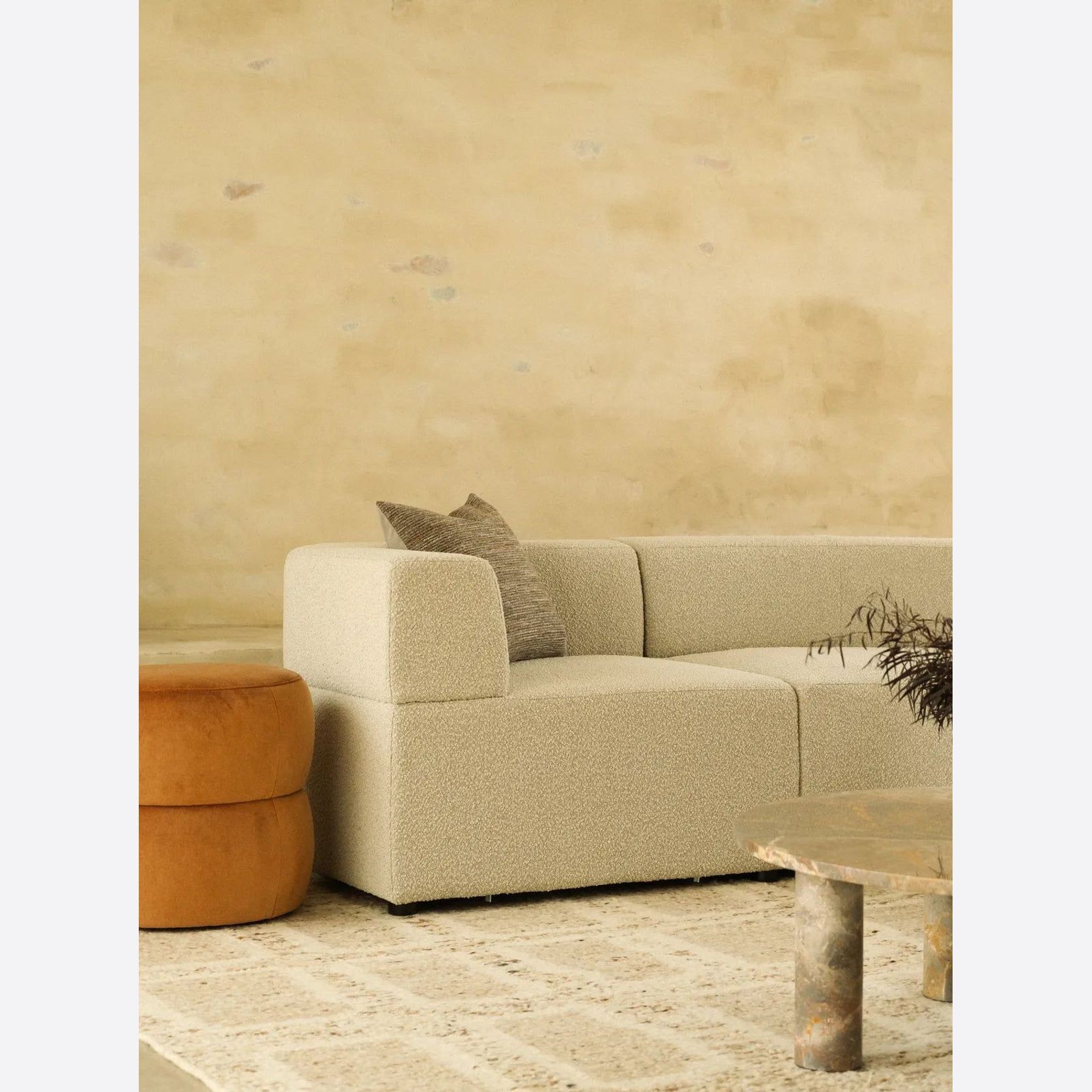 Stretch 4 Seater Open Chaise Sofa - Copenhagen Grey gallery detail image