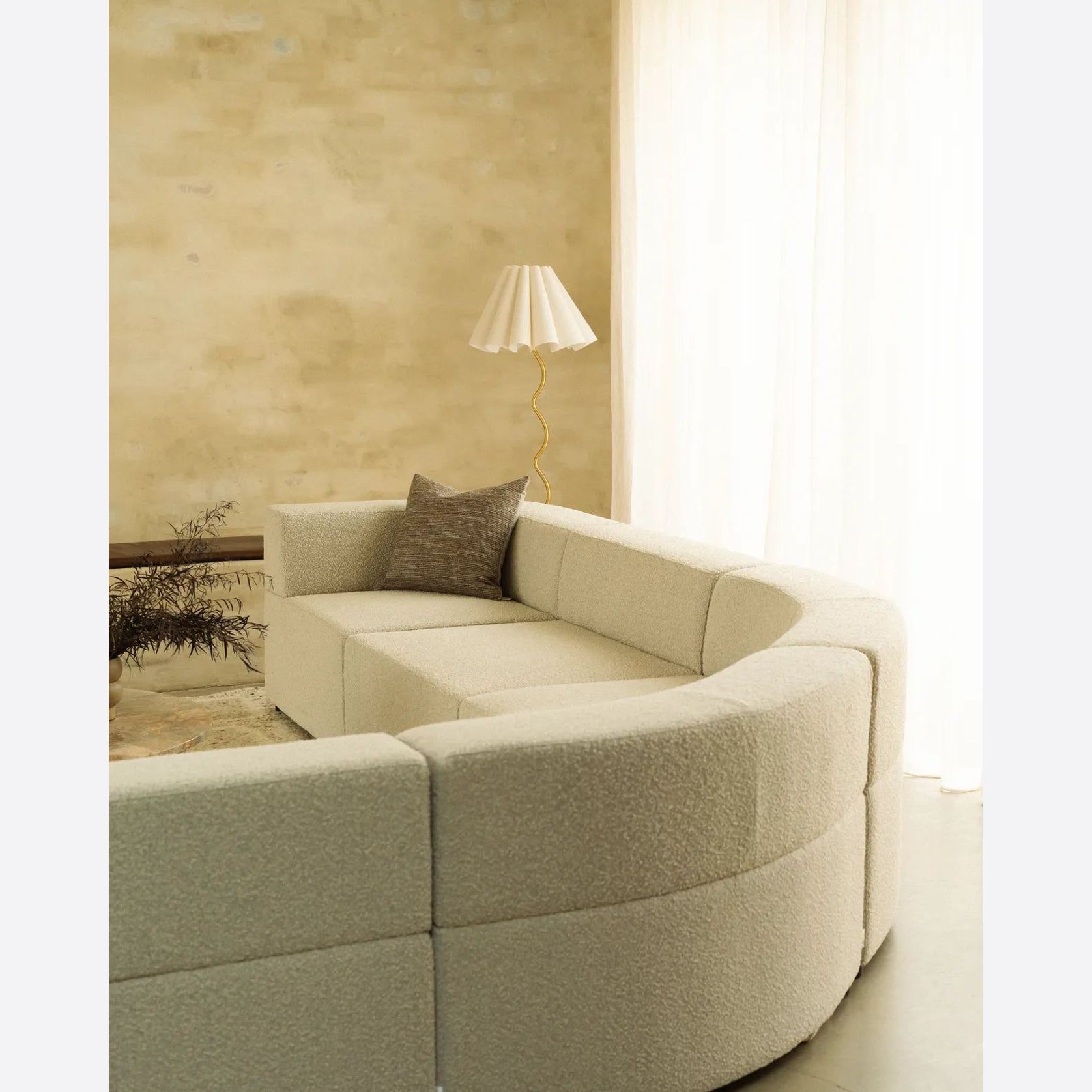 Stretch 4 Seater Open Chaise Sofa - Copenhagen Grey gallery detail image