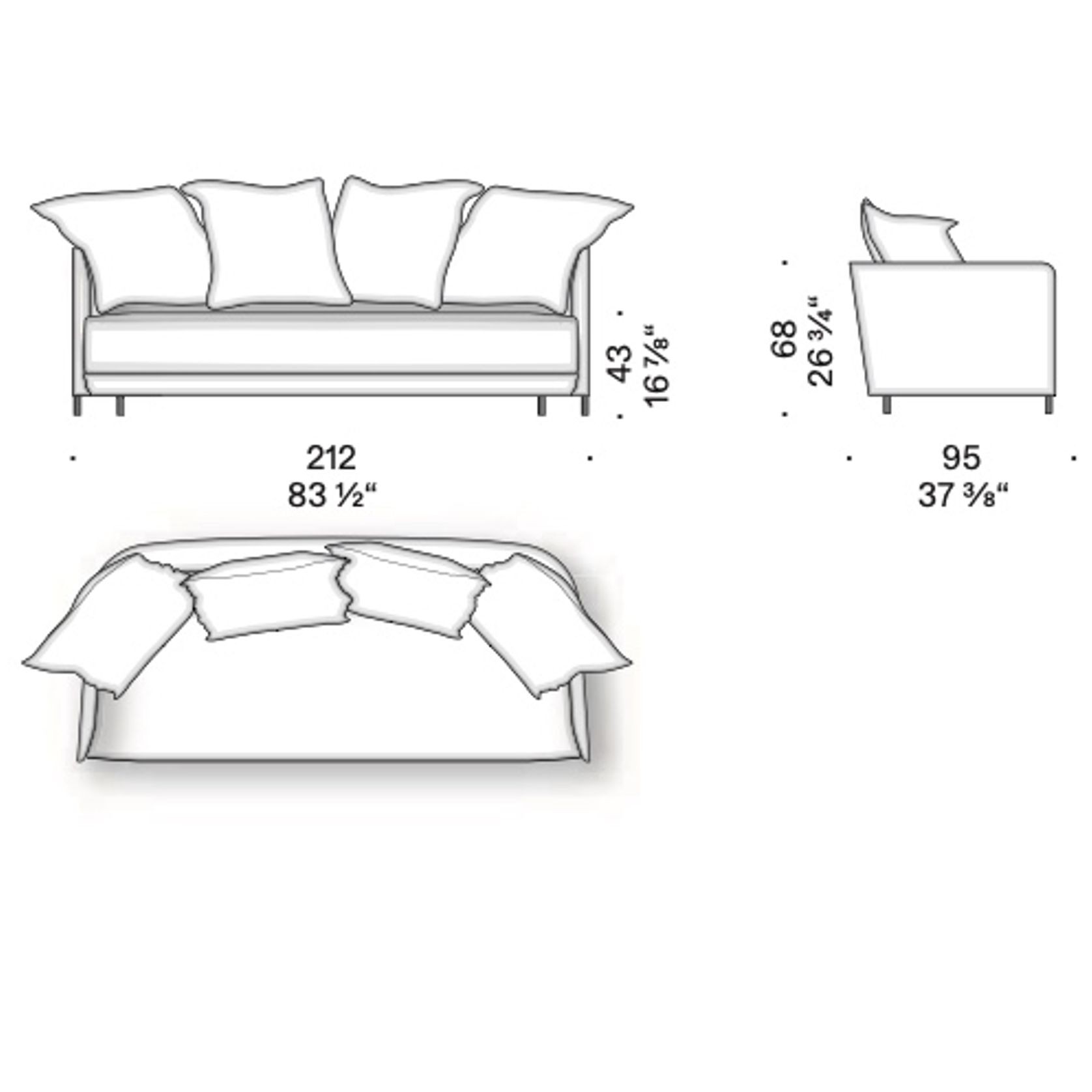 Blendy Slowtime Sofa by DePadova gallery detail image