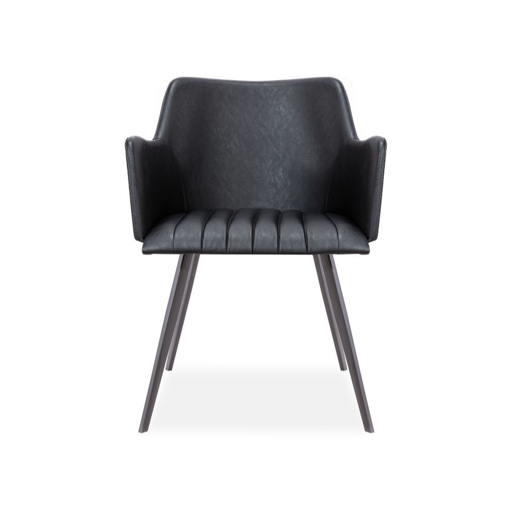 Andorra Arm Chair Vintage Black Seat gallery detail image