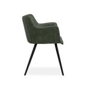 Andorra Arm Chair Vintage Green Seat gallery detail image