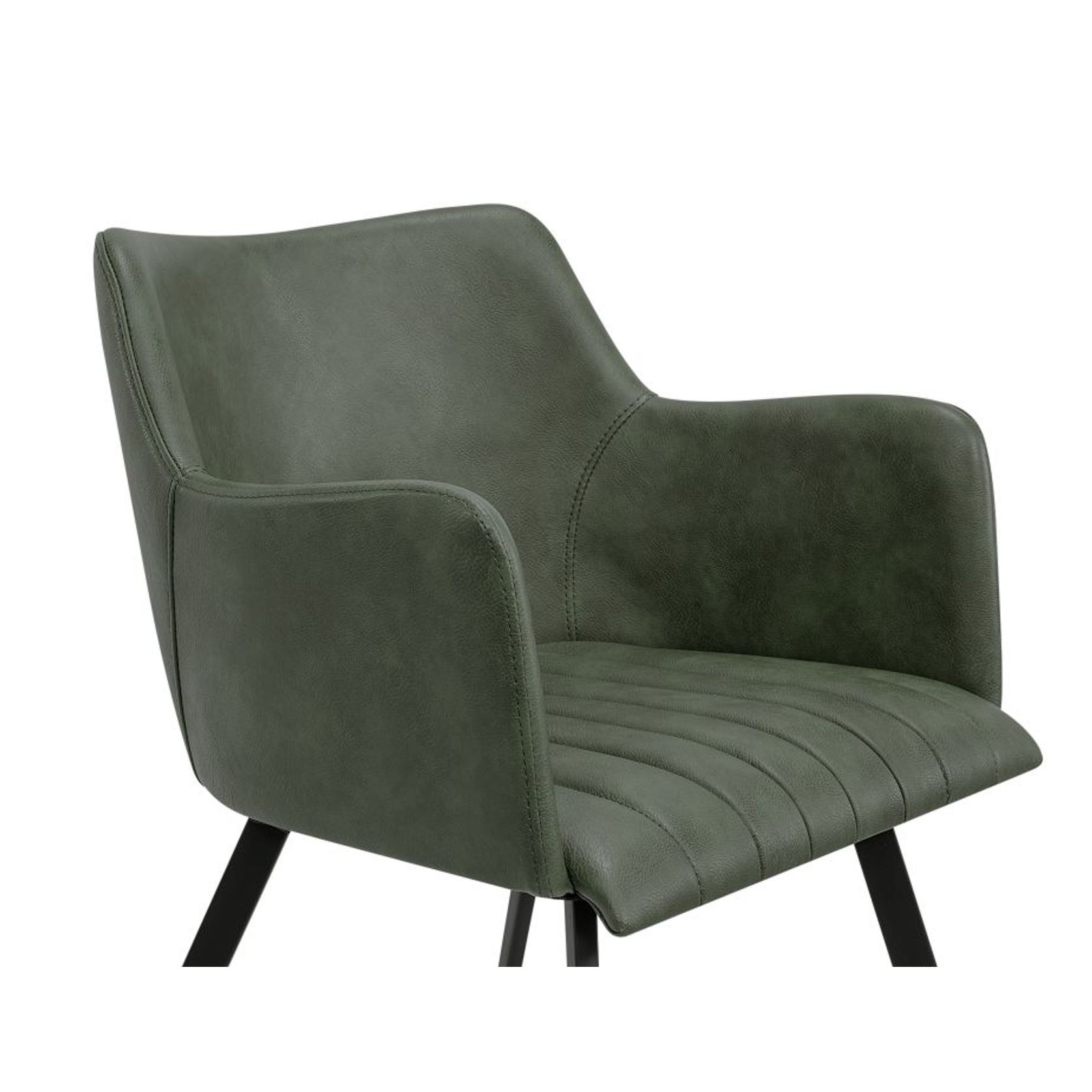 Andorra Arm Chair Vintage Green Seat gallery detail image