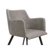 Andorra Arm Chair Vintage Grey Seat gallery detail image