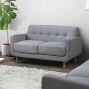 Bella Two Seater Sofa | Couch | Grey Fabric gallery detail image