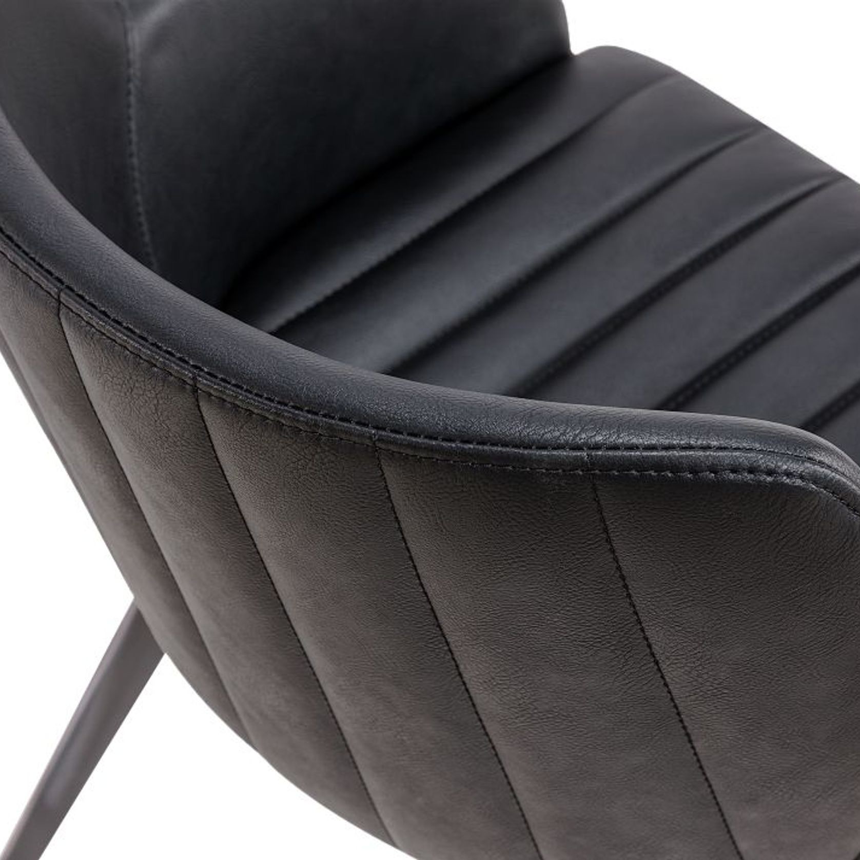 Andorra Arm Chair Vintage Black Seat gallery detail image