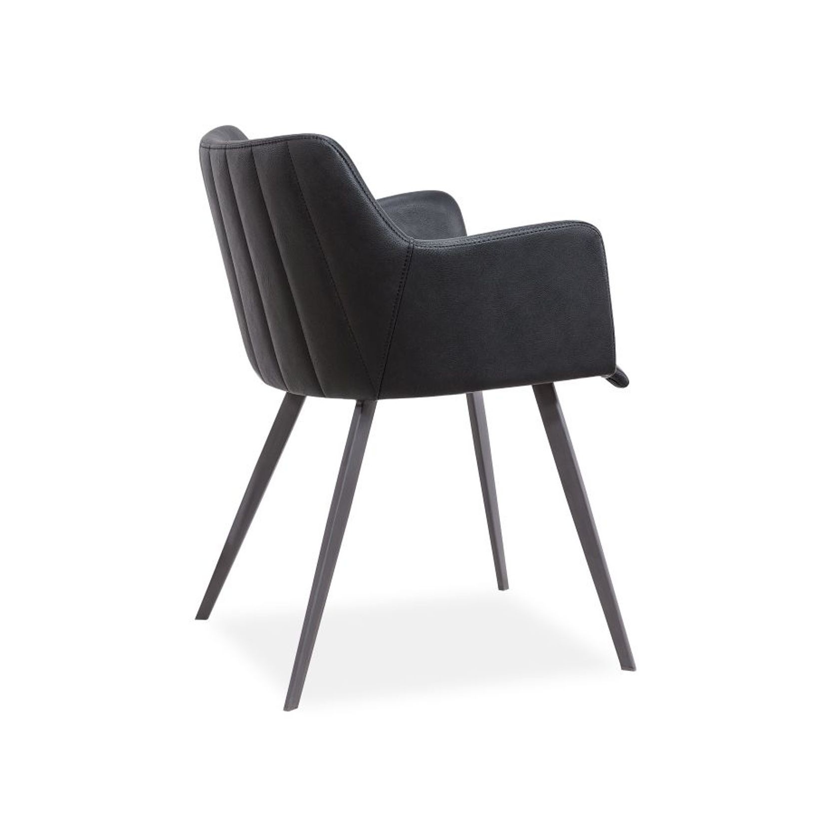 Andorra Arm Chair Vintage Black Seat gallery detail image