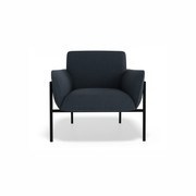 Charlie Single Seater Lounge Chair Midnight Blue gallery detail image