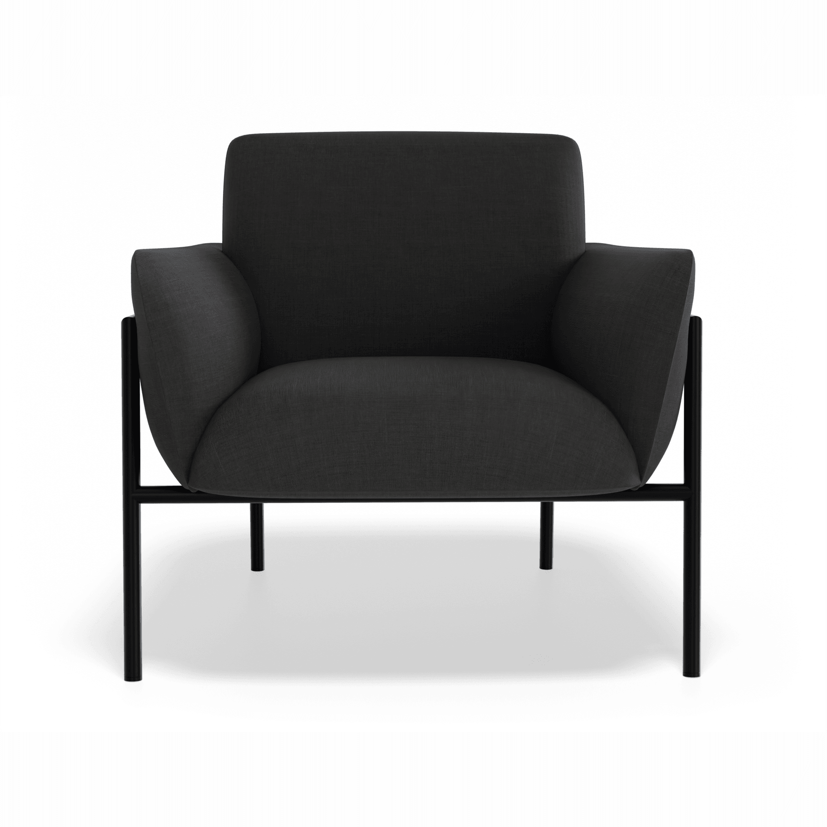 Charlie Single Seater Lounge Chair Storm Grey gallery detail image