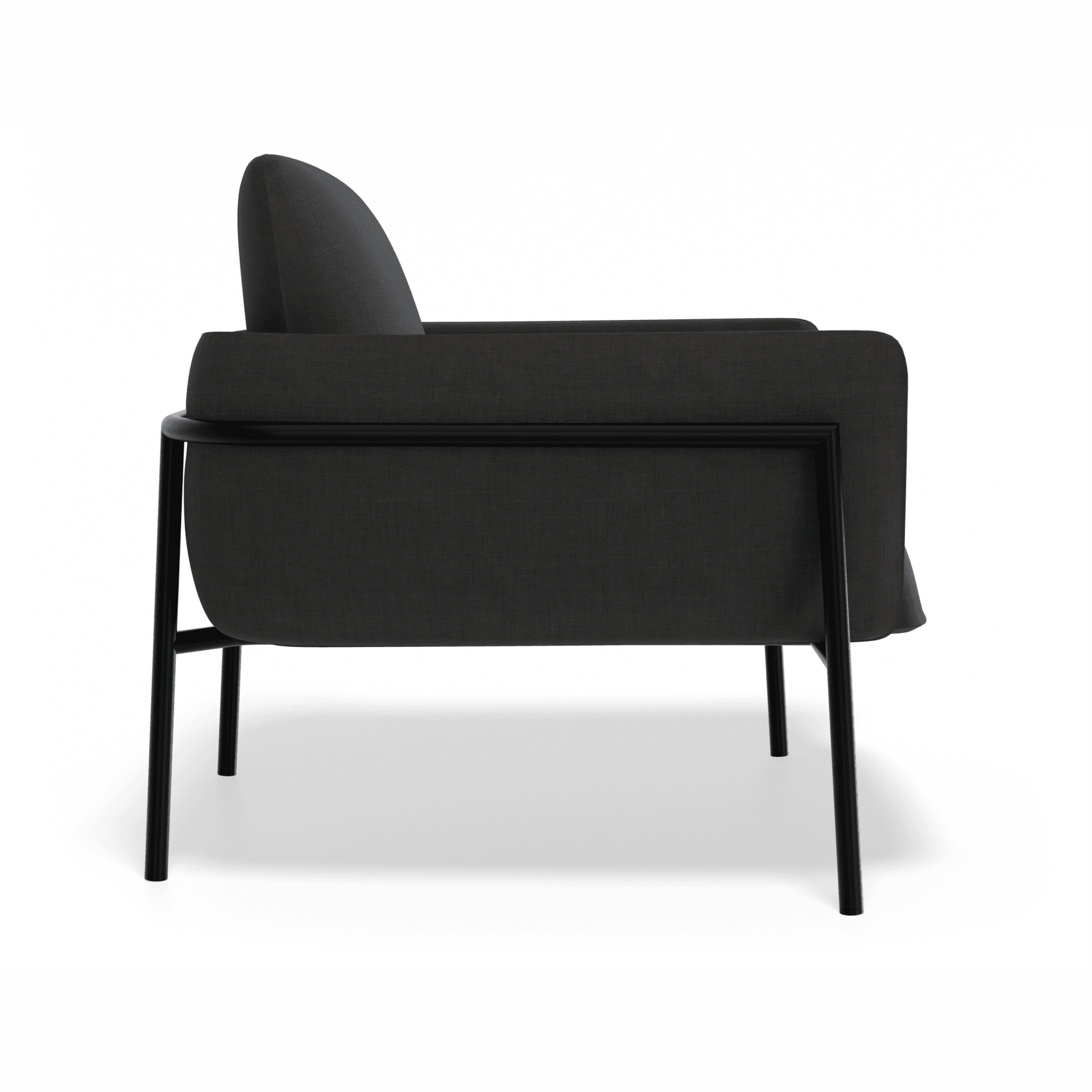 Charlie Single Seater Lounge Chair Storm Grey gallery detail image