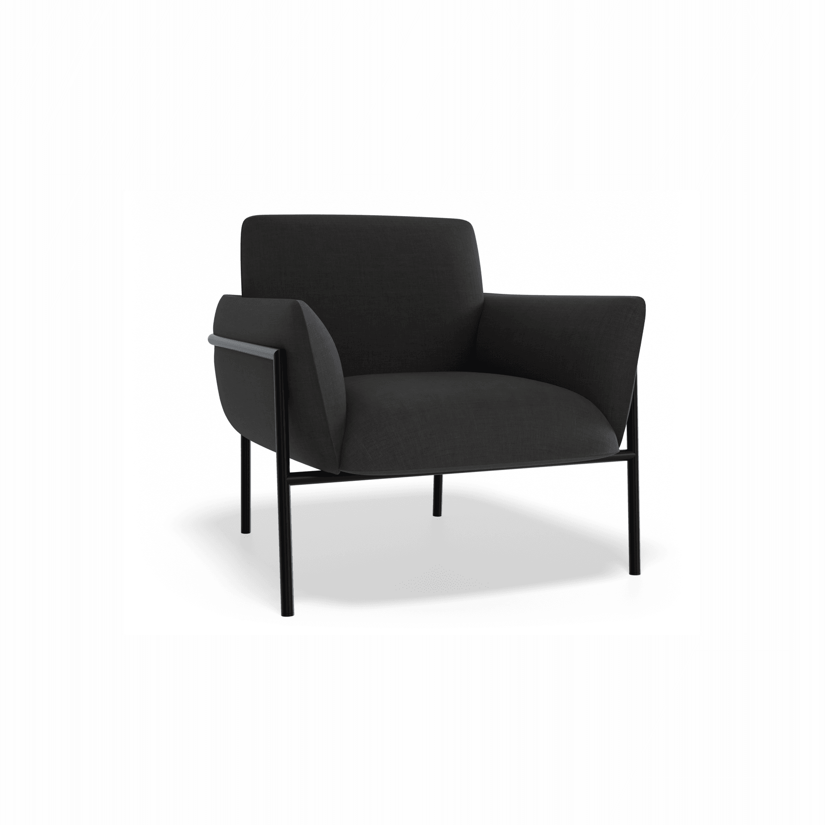 Charlie Single Seater Lounge Chair Storm Grey gallery detail image