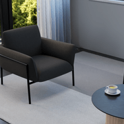 Charlie Single Seater Lounge Chair Storm Grey gallery detail image