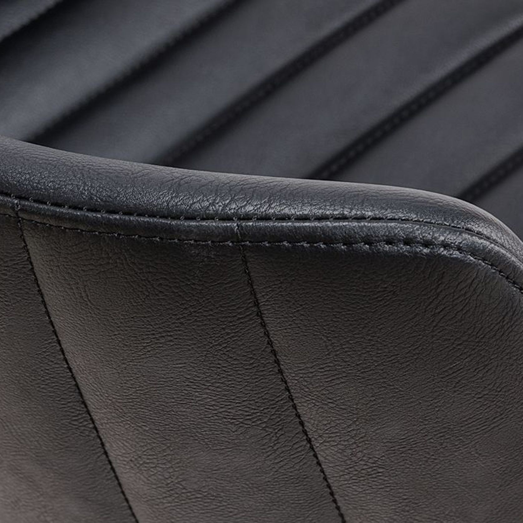 Andorra Arm Chair Vintage Black Seat gallery detail image