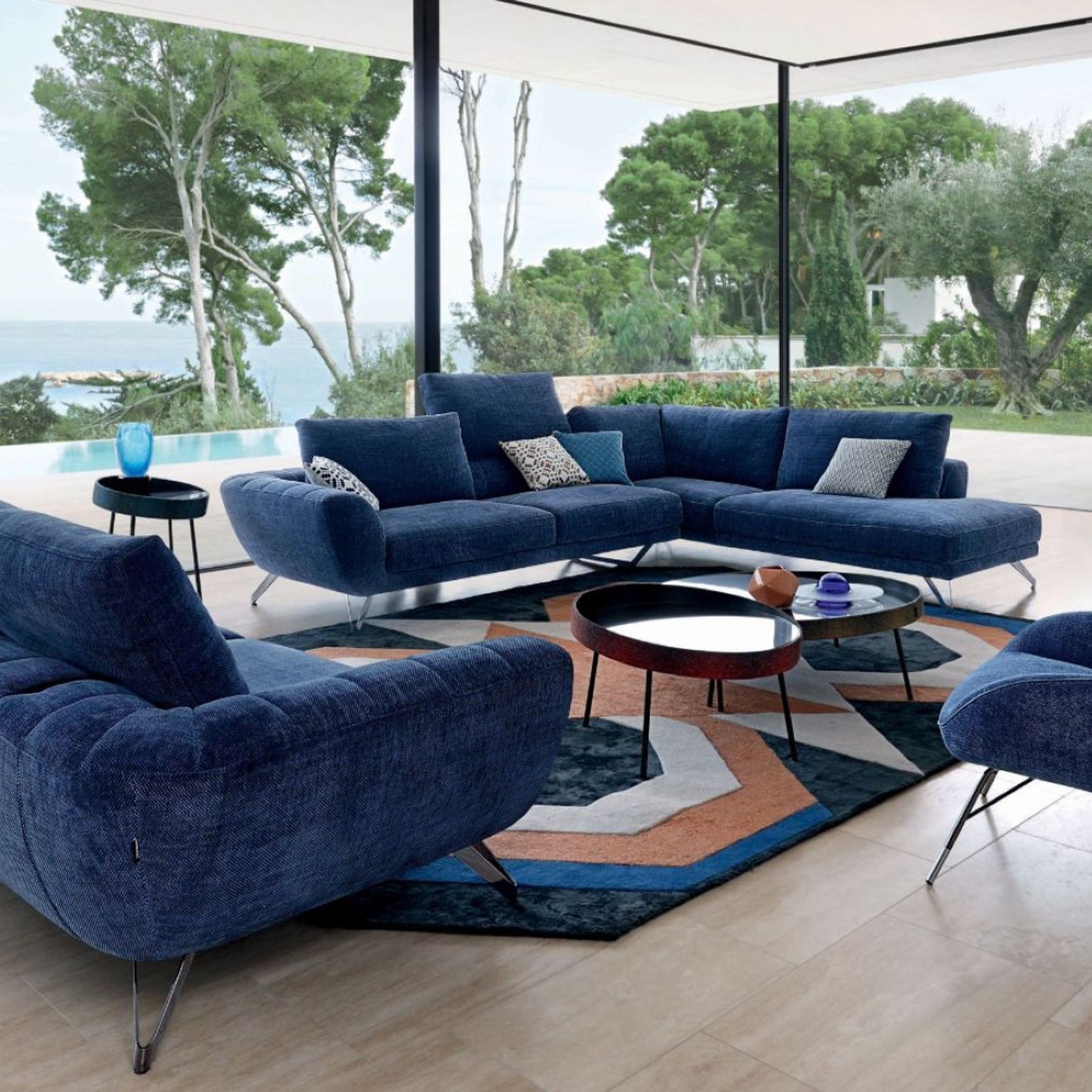 Caractere 3-seat 1-arm unit with left armrest gallery detail image