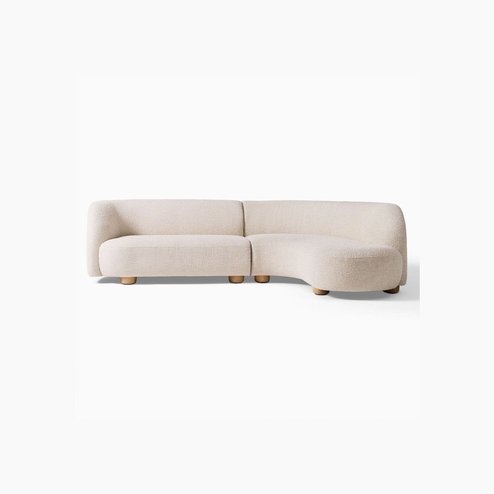 Laurent 2-Piece Wedge Chaise Modular Sofa gallery detail image
