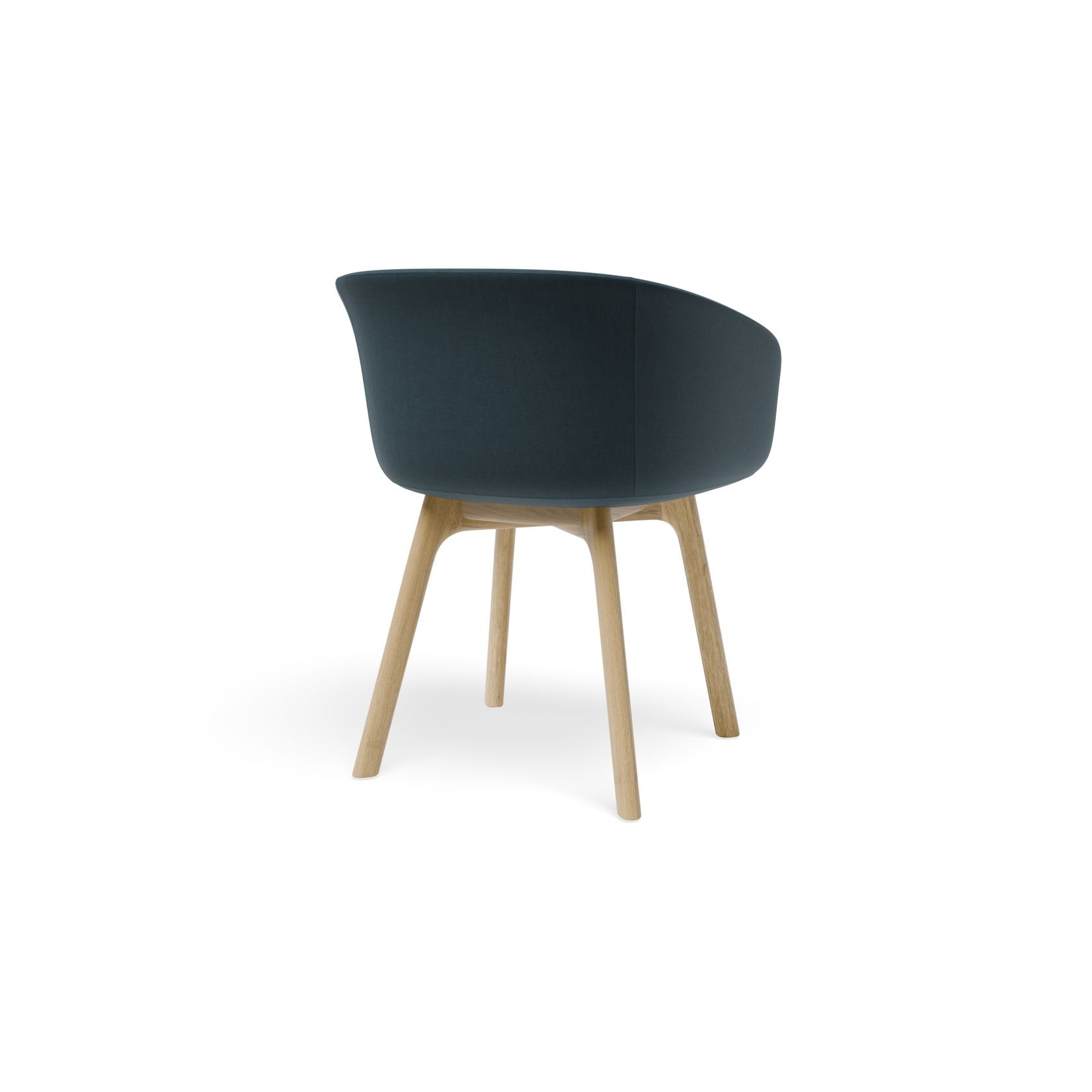 Lonsdale Armchair -  Natural - Blue Fabric gallery detail image