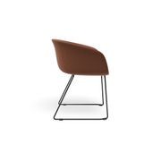 Lonsdale Armchair - Black Sled - Terracotta Brown gallery detail image