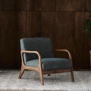 Paris Teal Occasional Chair | Walnut | Hardwood Frame gallery detail image