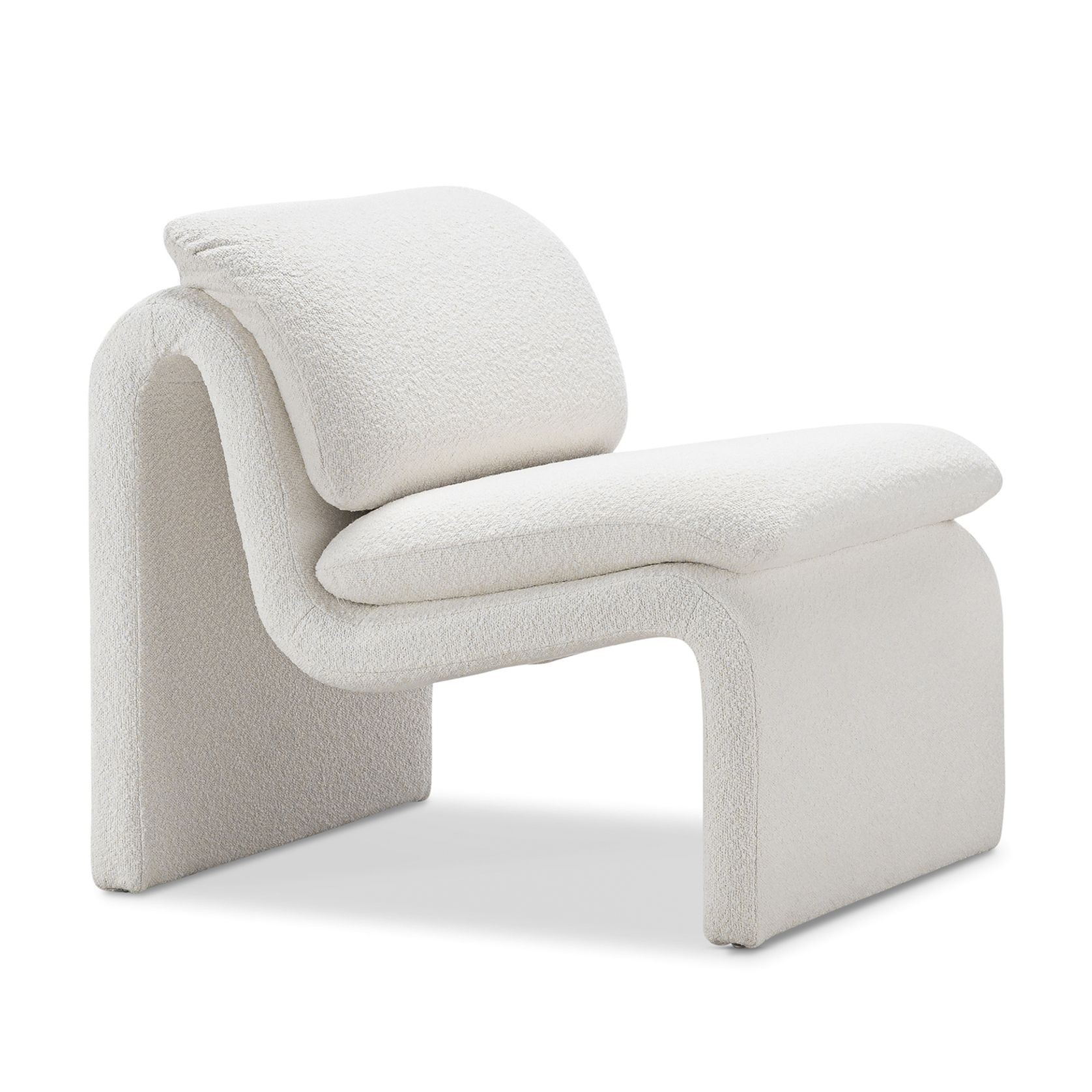 Curvee Occasional Chair | Cream Boucle gallery detail image