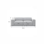 Bailey 2.5 Seater Modular Sofa | Cloud Grey gallery detail image