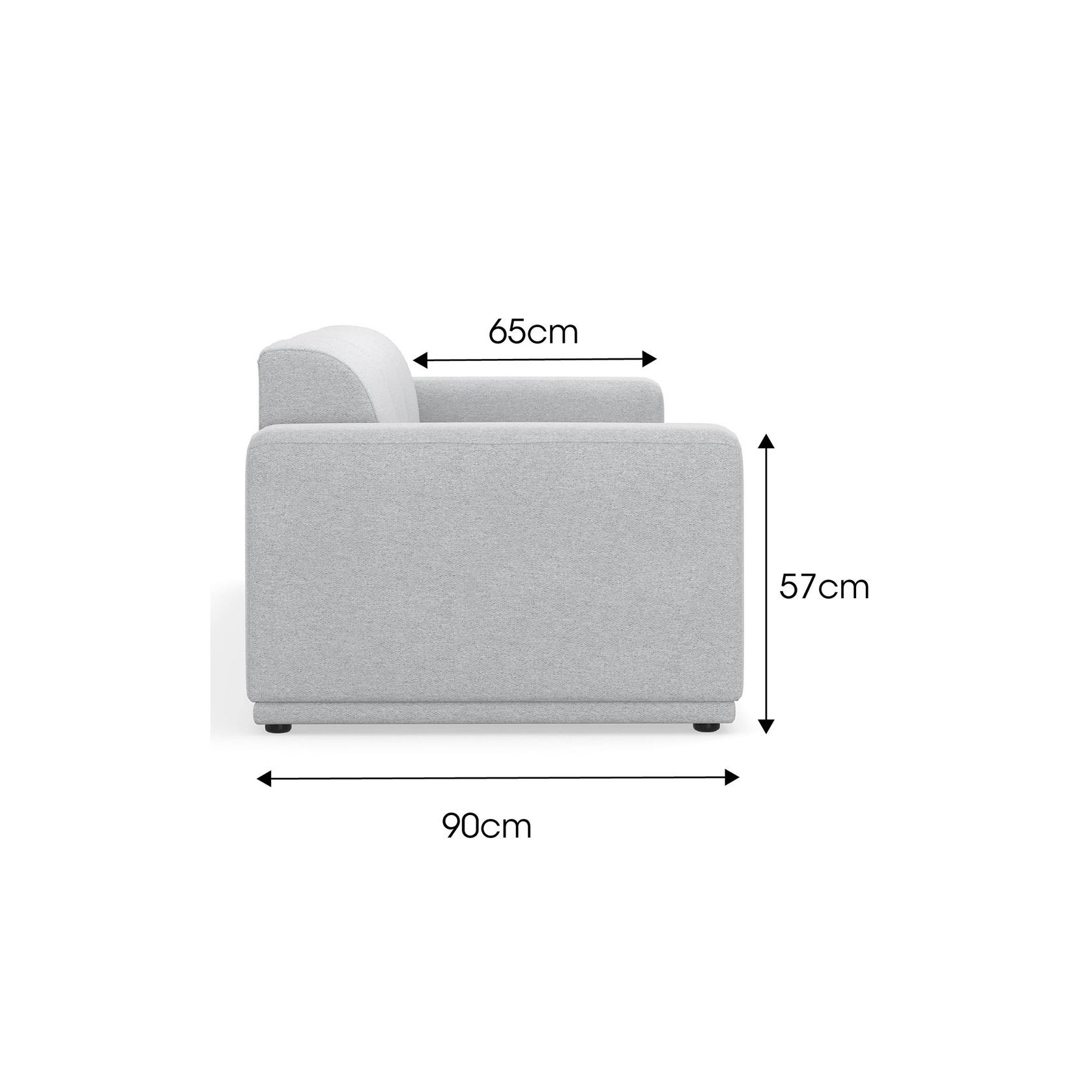 Bailey 3.5 Seater Modular Sofa | Cloud Grey gallery detail image