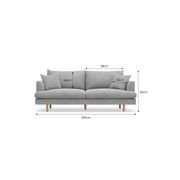 Byron 3 Seater Sofa | Dove Grey gallery detail image