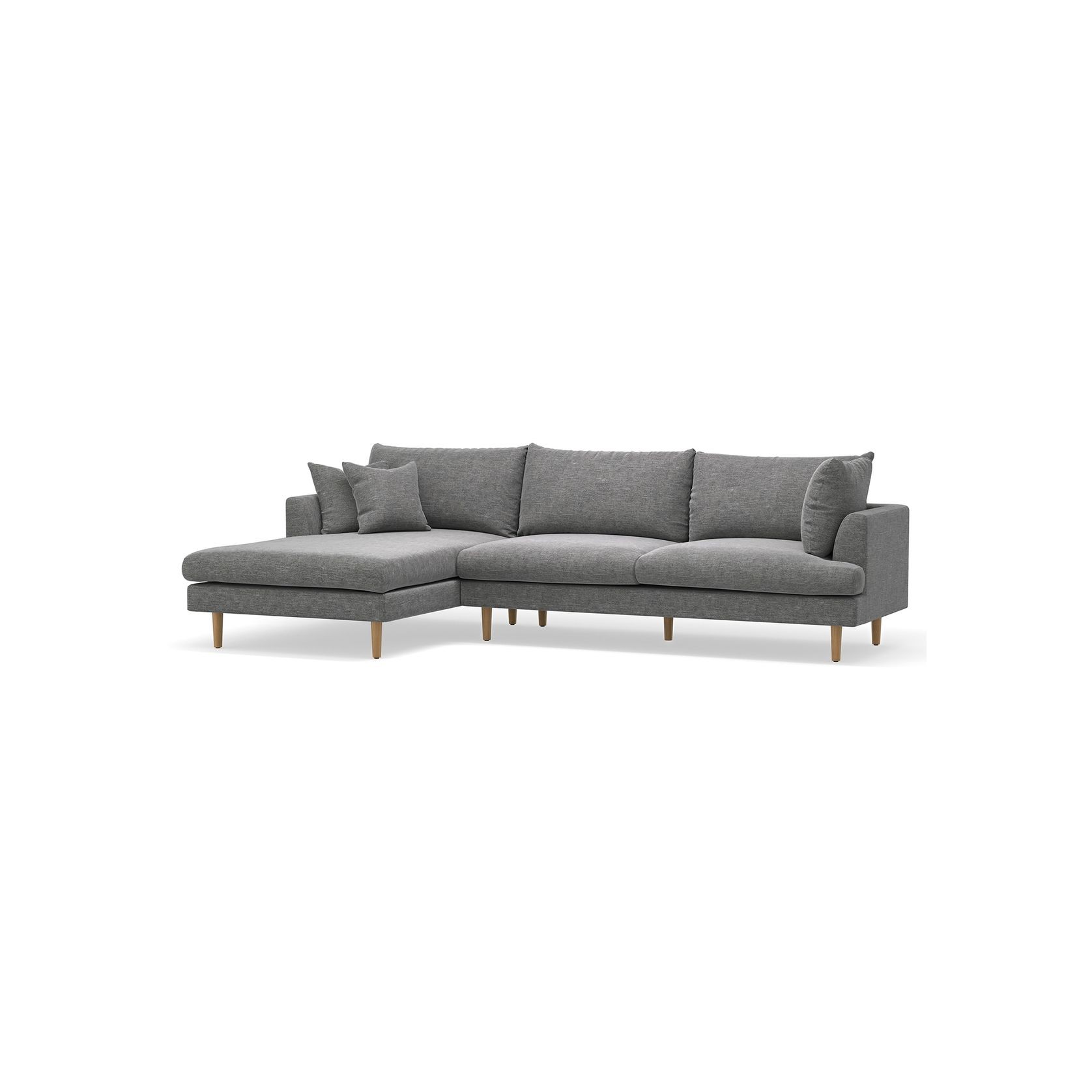 Byron Modular Sofa with Chaise | Anthracite Charcoal gallery detail image