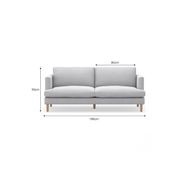 Taylor 3 Seater Sofa | Cloud Grey gallery detail image