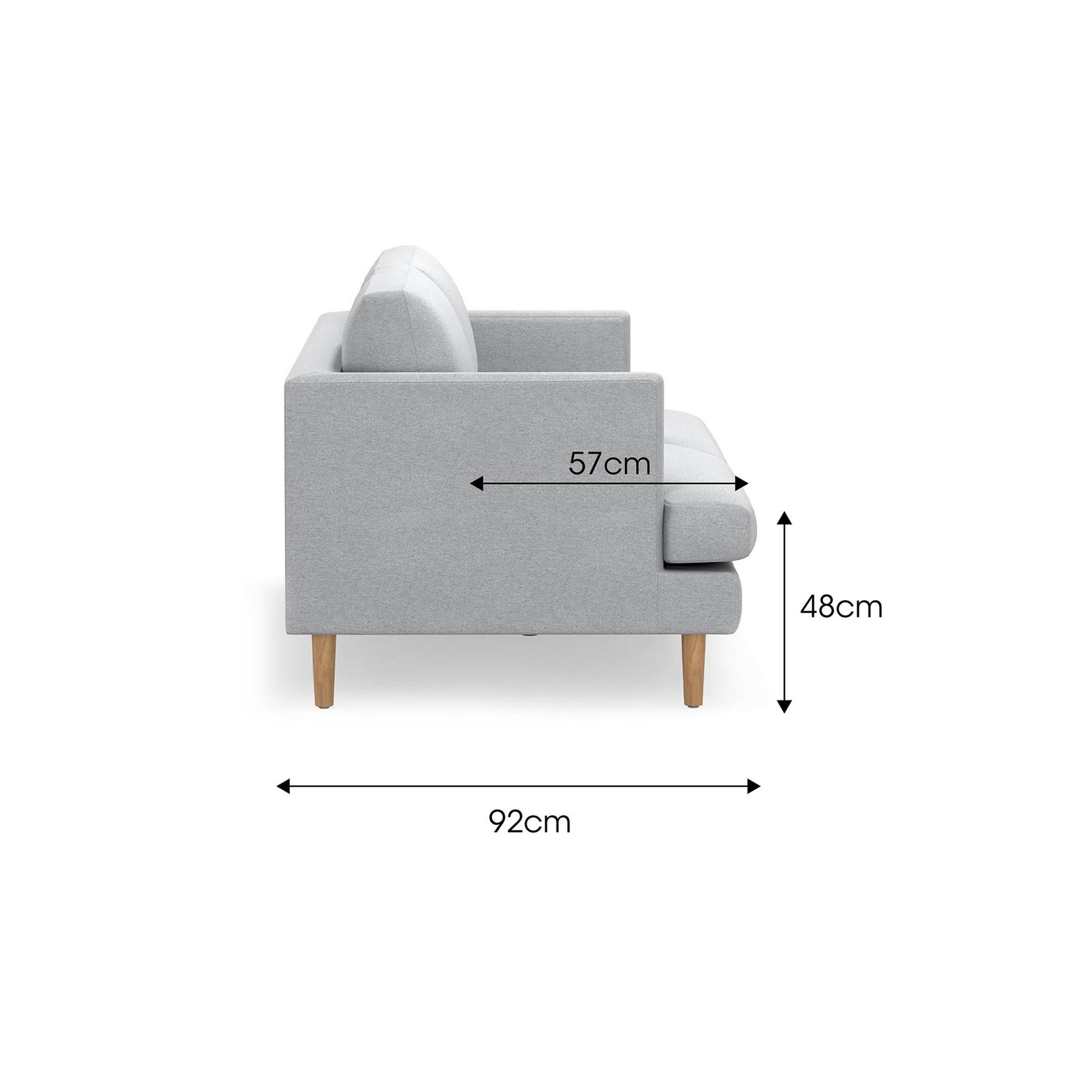 Taylor 3 Seater Sofa | Cloud Grey gallery detail image
