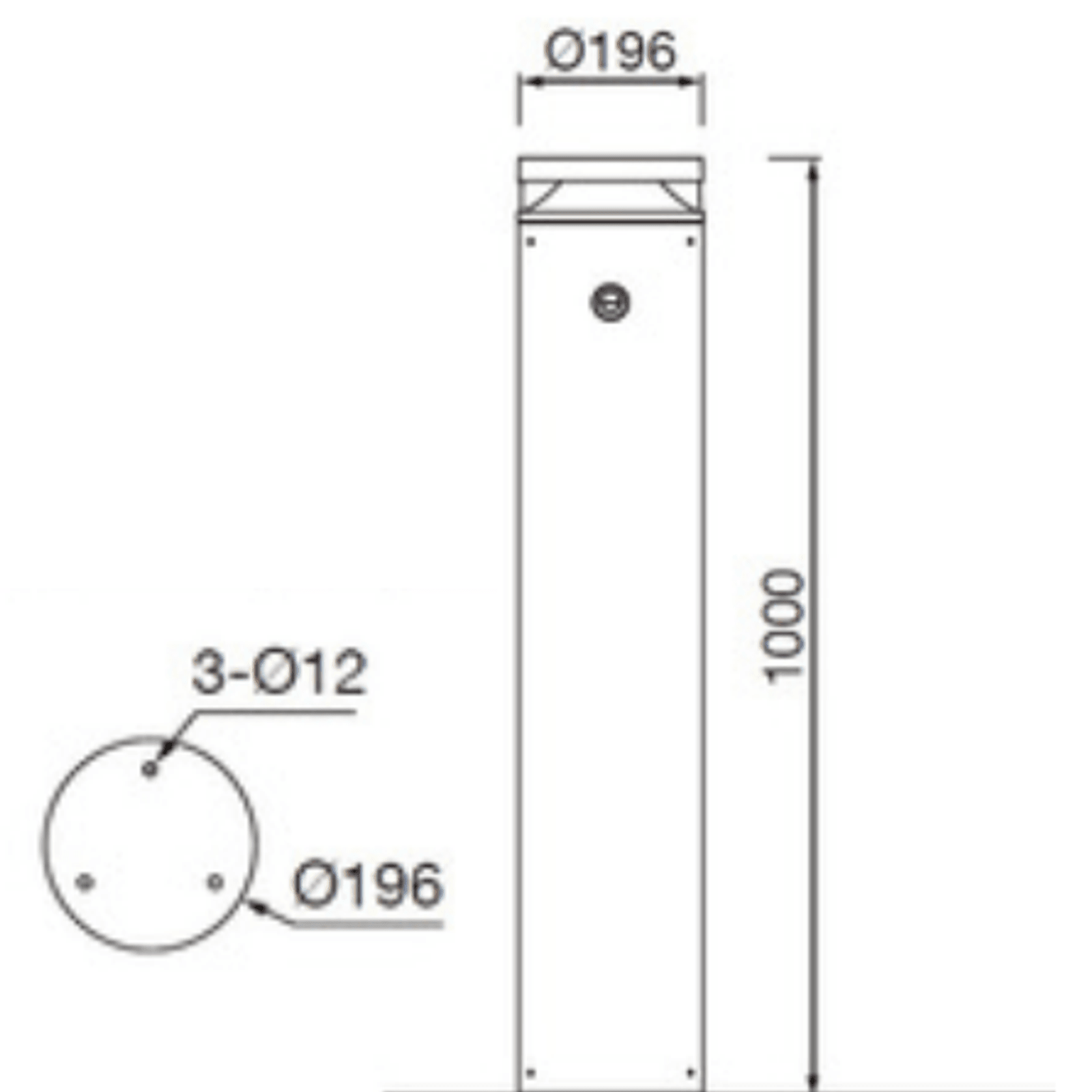 Solar Solo Bollard RLS gallery detail image