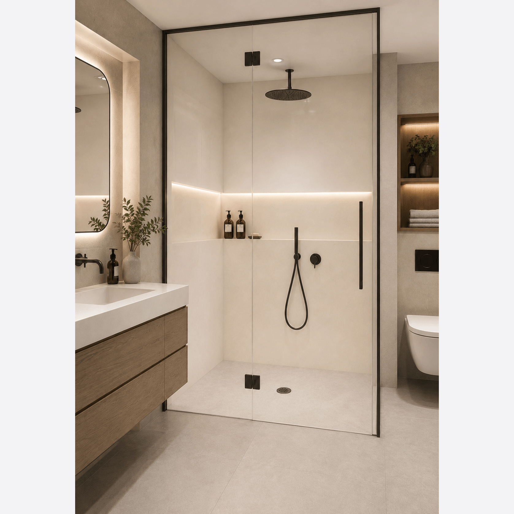 20mm Solid Surface Shower Base gallery detail image