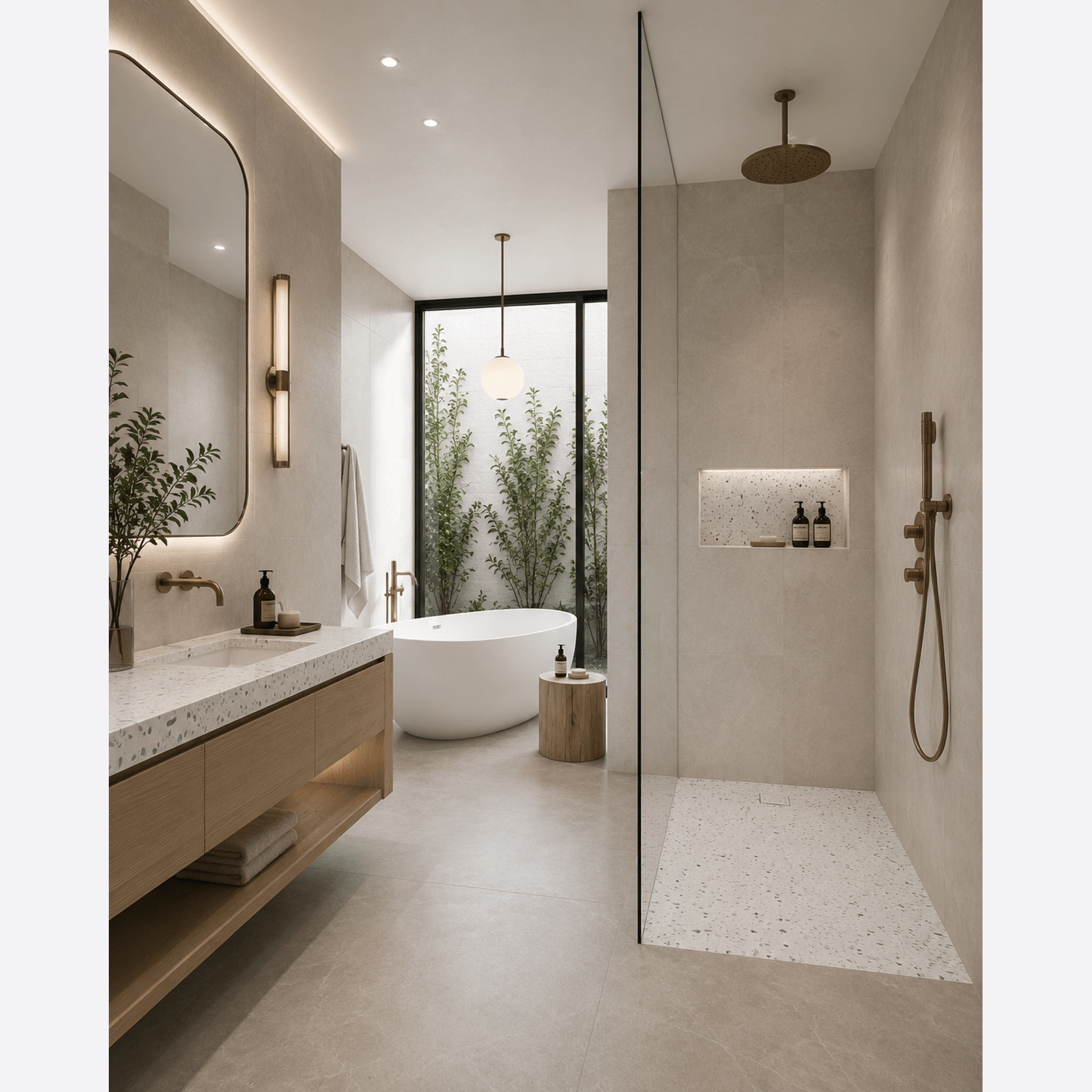 20mm Solid Surface Shower Base gallery detail image