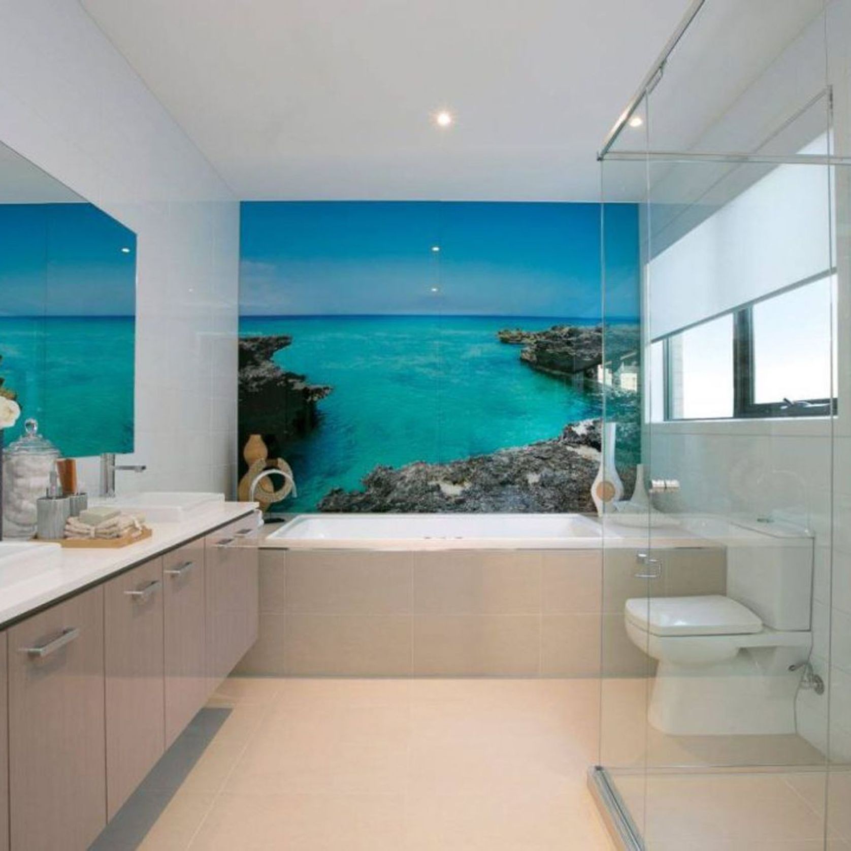 DecoGlaze Bathroom Glass Splashback ArchiPro AU