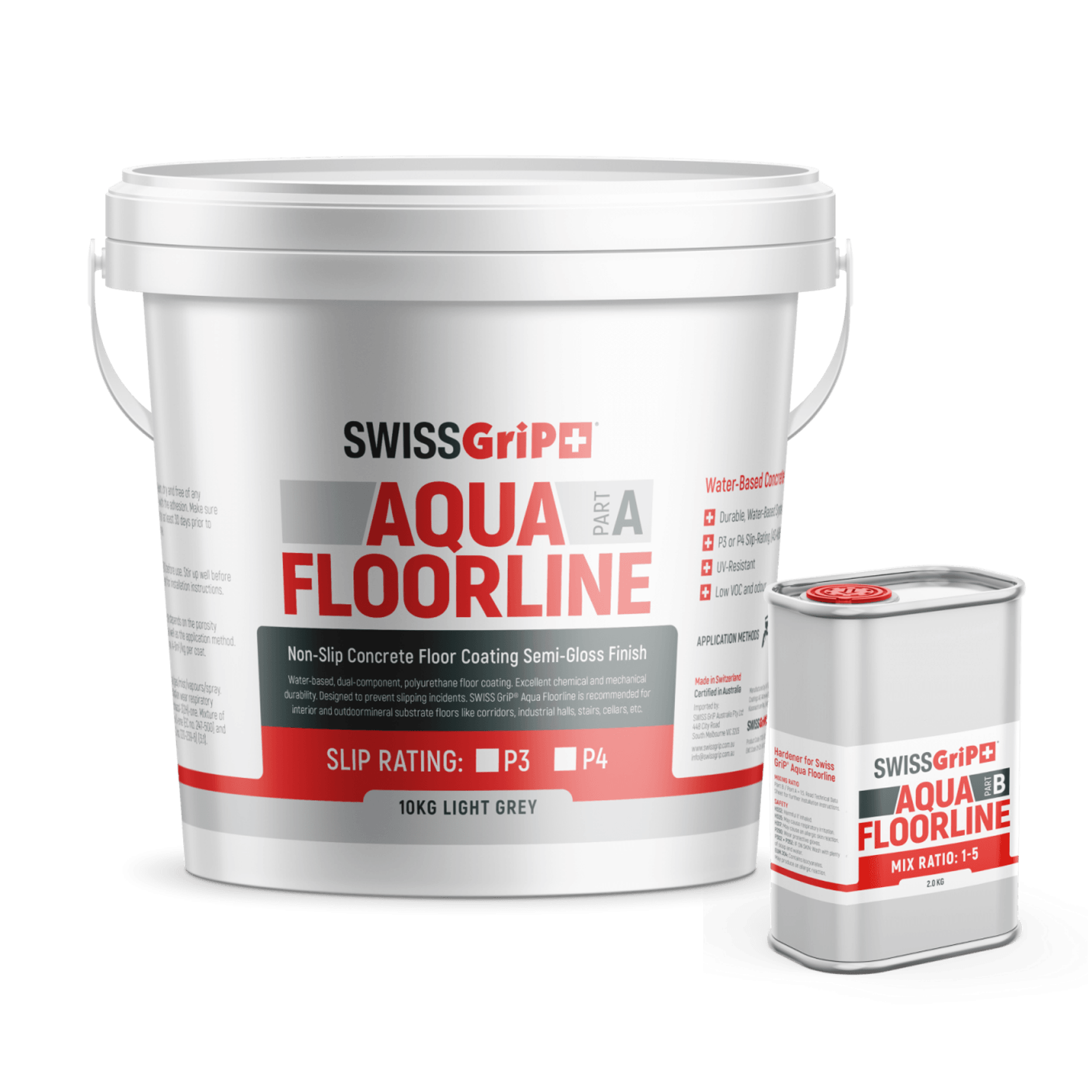 SWISS GriP Aqua Floorline | Signal Orange gallery detail image