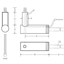 HB526 Stainless Steel Bracket with Light Wiring Capabil gallery detail image