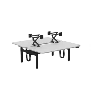 Novare Rondo Sit-Stand Back-to-Back Workstation gallery detail image